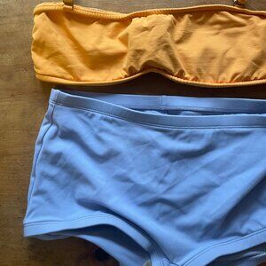 Cute vintage periwinkle blue swimsuit bottoms size medium